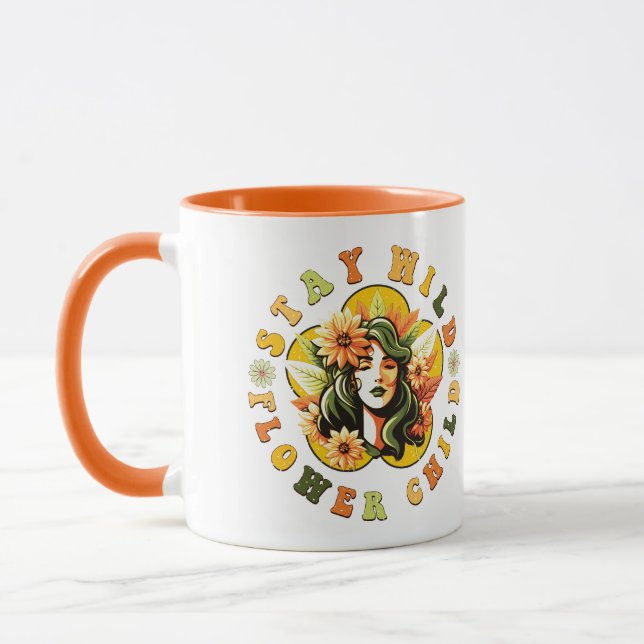 Stay Wild Flower Child  Coffee Mug (Left)