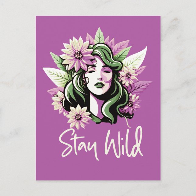 Stay Wild Flower Child Postcard (Front)