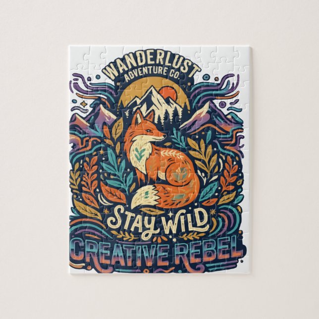 Stay Wild – Free Spirit for Adventurous Souls Jigsaw Puzzle (Vertical)