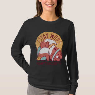 Stay Wild Keep Training Yoga Fox T-Shirt