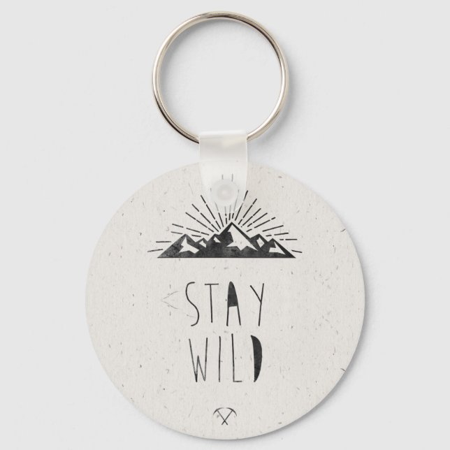 STAY WILD KEY RING (Front)