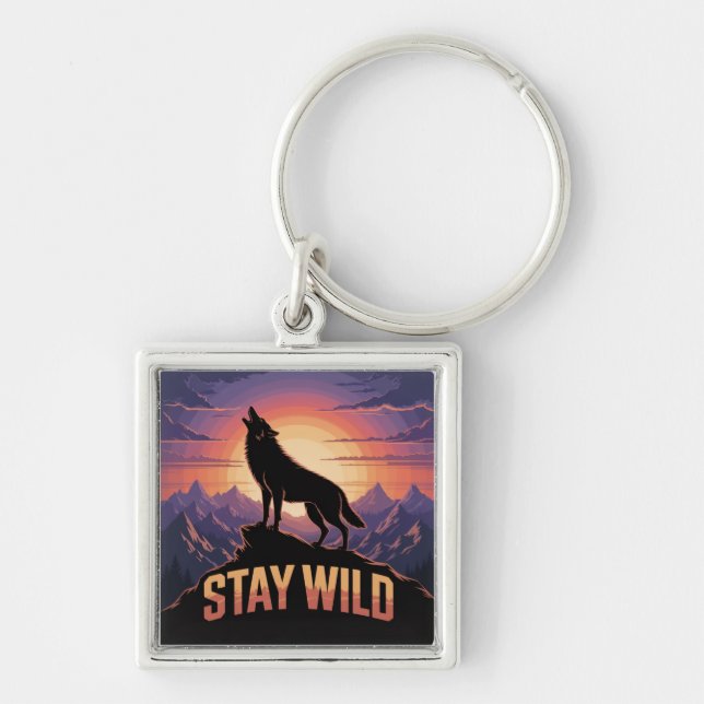 Stay Wild Key Ring (Front)