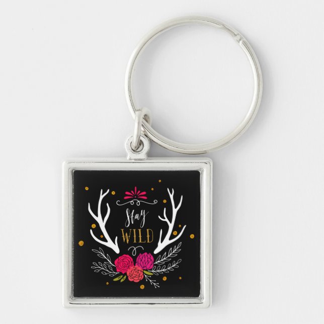 Stay Wild Key Ring (Front)