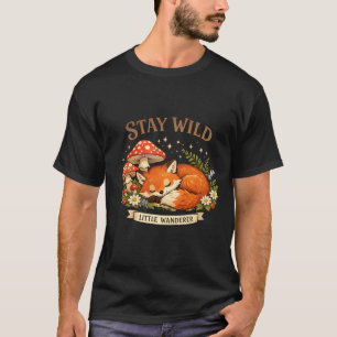 Stay Wild Little Wanderer Sleeping Fox T-Shirt