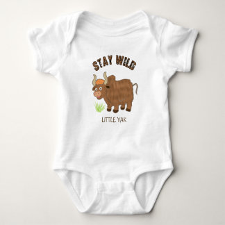 Stay Wild Little Yak Baby Bodysuit