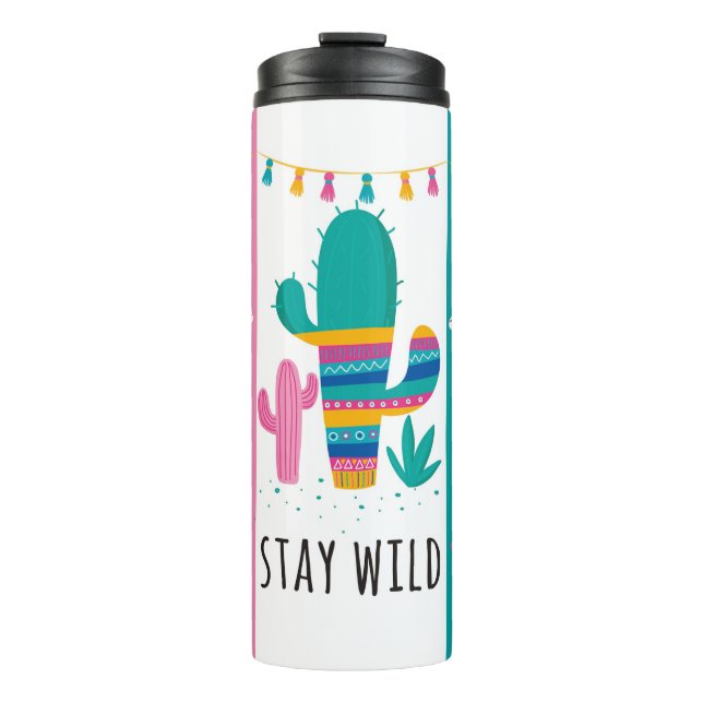 Stay Wild Llama Tumbler, Insulated Tumbler,  Thermal Tumbler (Front)