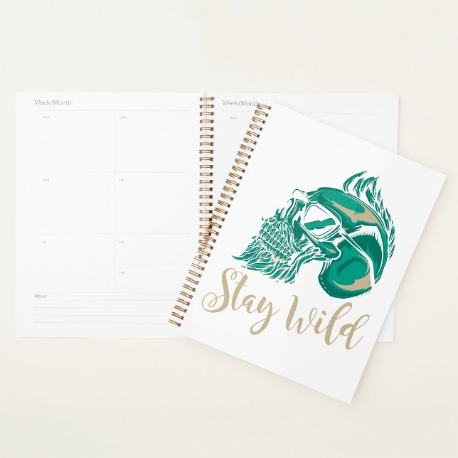Stay Wild Modern Bearded Skull Planner (Creator Uploaded)