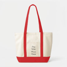 Stay Wild, Moon Child" – Aesthetic Canvas Tote Bag