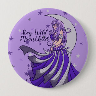 Stay Wild Moon Child Classic  10 Cm Round Badge