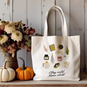 Stay Wild Moon Child Tote Bag