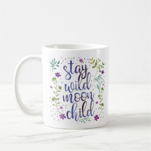 Stay Wild Moon Child Watercolor Mug