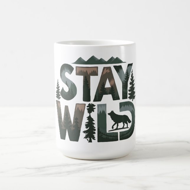 Stay Wild - Nature-Inspired Design Coffee Mug (Center)