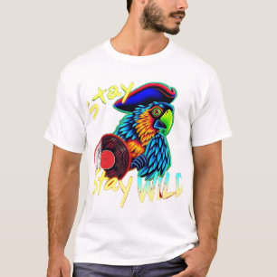 Stay Wild Pirate Parrot Tee