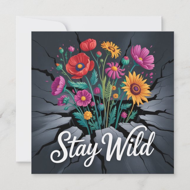 Stay Wild Save The Date (Front)
