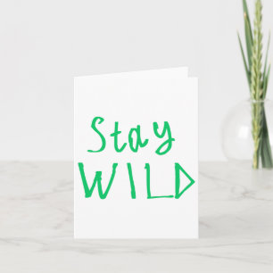 Stay Wild Sticker1 Card