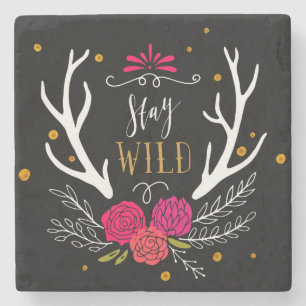 Stay Wild Stone Coaster