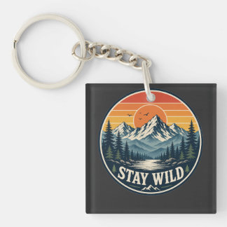 stay wild T-Shirt Key Ring