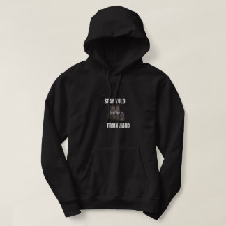 Stay Wild Train Hard Wolf Hoodie FitnessSweatShirt