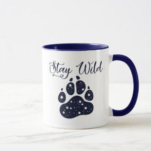 Stay Wild Wolf Paw Mug
