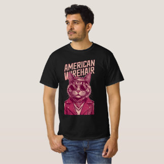 Stay Wired, Stay Wild | Cool American Wirehair Cat T-Shirt