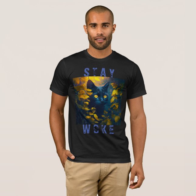 "Stay Woke" Bright eye T-Shirt (Front Full)