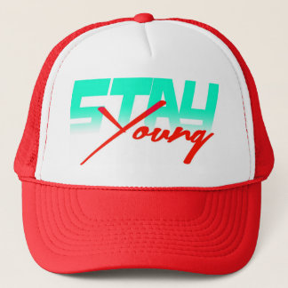 Stay Young (red) Trucker Hat