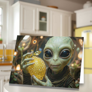 Stay zesty, space bestie. Cute Alien Friendship Card