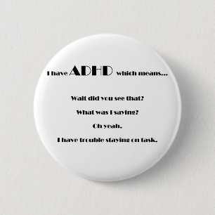 staying on task.pdf 6 cm round badge