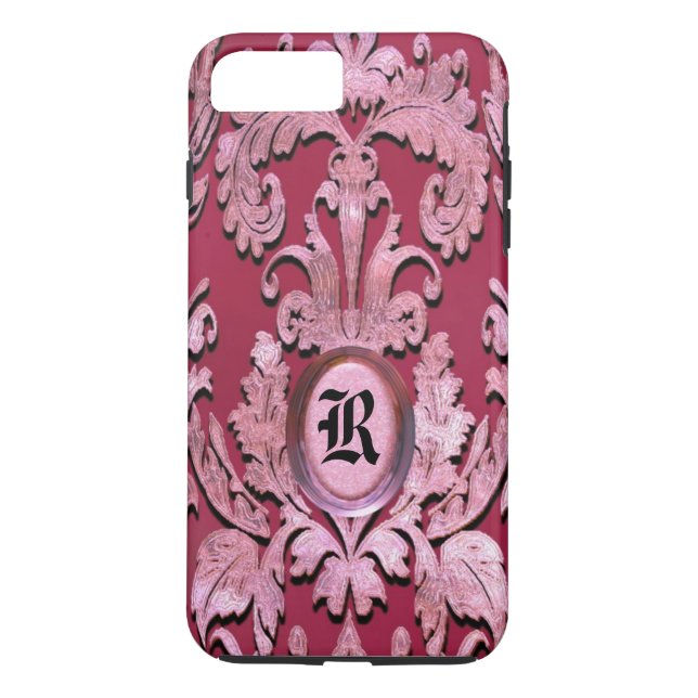 Stayportvollie Damask Monogram Case-Mate iPhone Case (Back)