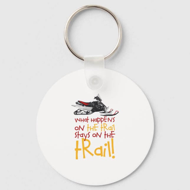 Stays On The Trail Key Ring (Front)