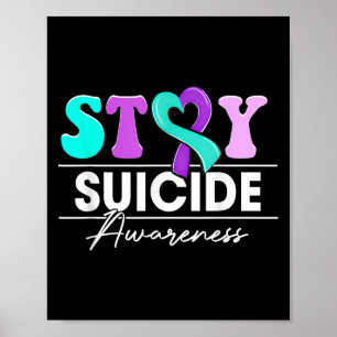 Staysuicide Prevention Awareness Men Women Poster