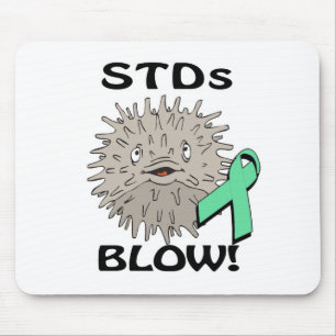 STDs Blows Awareness Design Mouse Pad