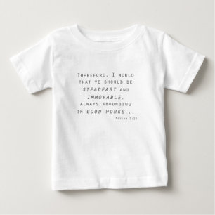 steadfast immoveable mosiah lds scripture baby T-Shirt