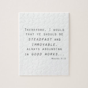 steadfast immoveable mosiah lds scripture jigsaw puzzle