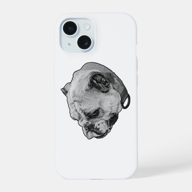 Steady Bulldog Mood iPhone 15 Case (Back)