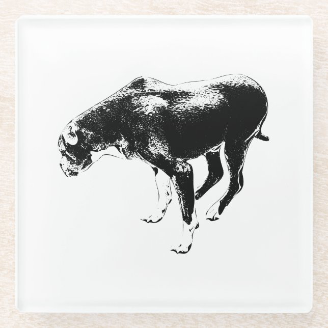 Steady Fall Sentinel Glass Coaster (Front)