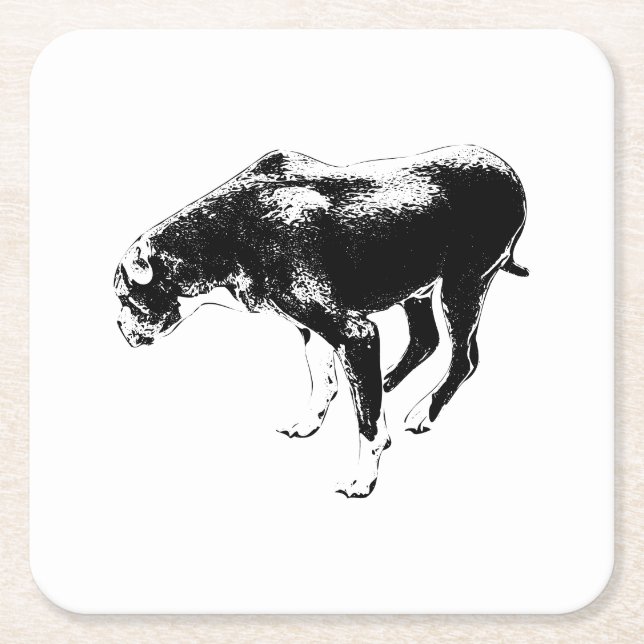 Steady Fall Sentinel Square Paper Coaster (Front)