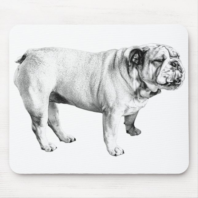 steady shade calm, bulldog mouse pad (Front)