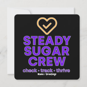Steady Sugar Crew Empowering Wellness and Balance Invitation