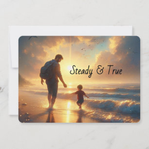 Steady & True Personalised Father’s Day Card