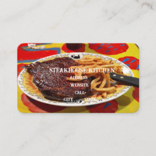 Steak and Fries Business Card