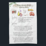 Steak au Poivre | Recipe Heirloom Kitchen Towel<br><div class="desc">For a unique gift, bake a batch of treats right from one of grandma's treasured recipes, and gift along with a heirloom tea towel printed with the same recipe. Turn handwritten recipes from your mother or grandmother or aunts into gorgeous and sentimental tea towels for daily use. It's easy to...</div>