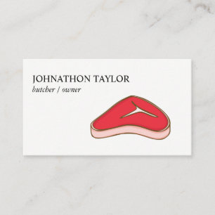 Steak Butcher Business Card
