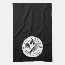 Steak Club kitchen towel