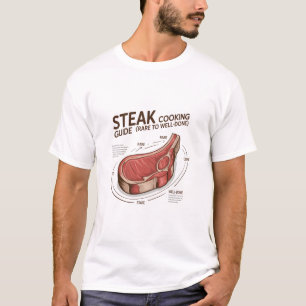 Steak Cooking Guide (Rare to Well-Done) T-Shirt