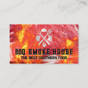 Steak Cut   Flames   Restaurant Grill Business Card
