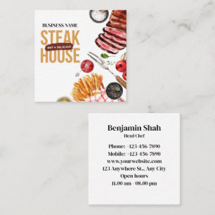 Steak Food Business Card
