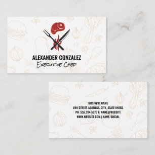Steak   Food Icons Business Card
