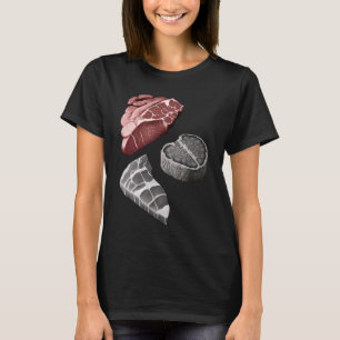 Steak Grilling Father Grayscale Griller Steak 2 T-Shirt