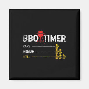 Steak Grilling Funny Bbq Chef Beer Alcohol Smoked Magnet